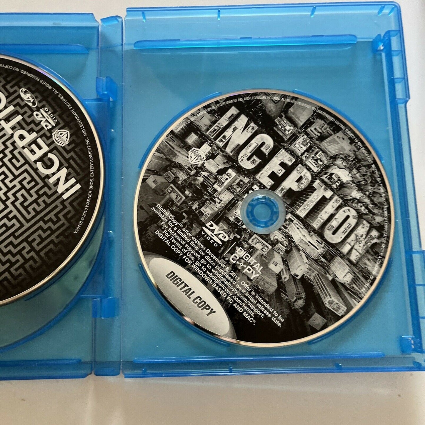 Inception (Blu-ray, + DVD, 2010, 4-Disc) Leonardo DiCaprio, Region B & 4