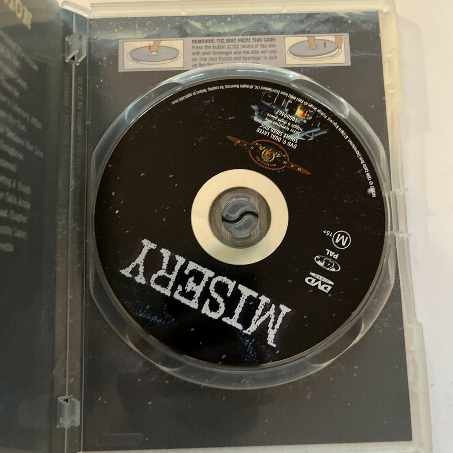 Misery (DVD, 1990) Kathy Bates, James Caan, Richard Farnsworth Region 4
