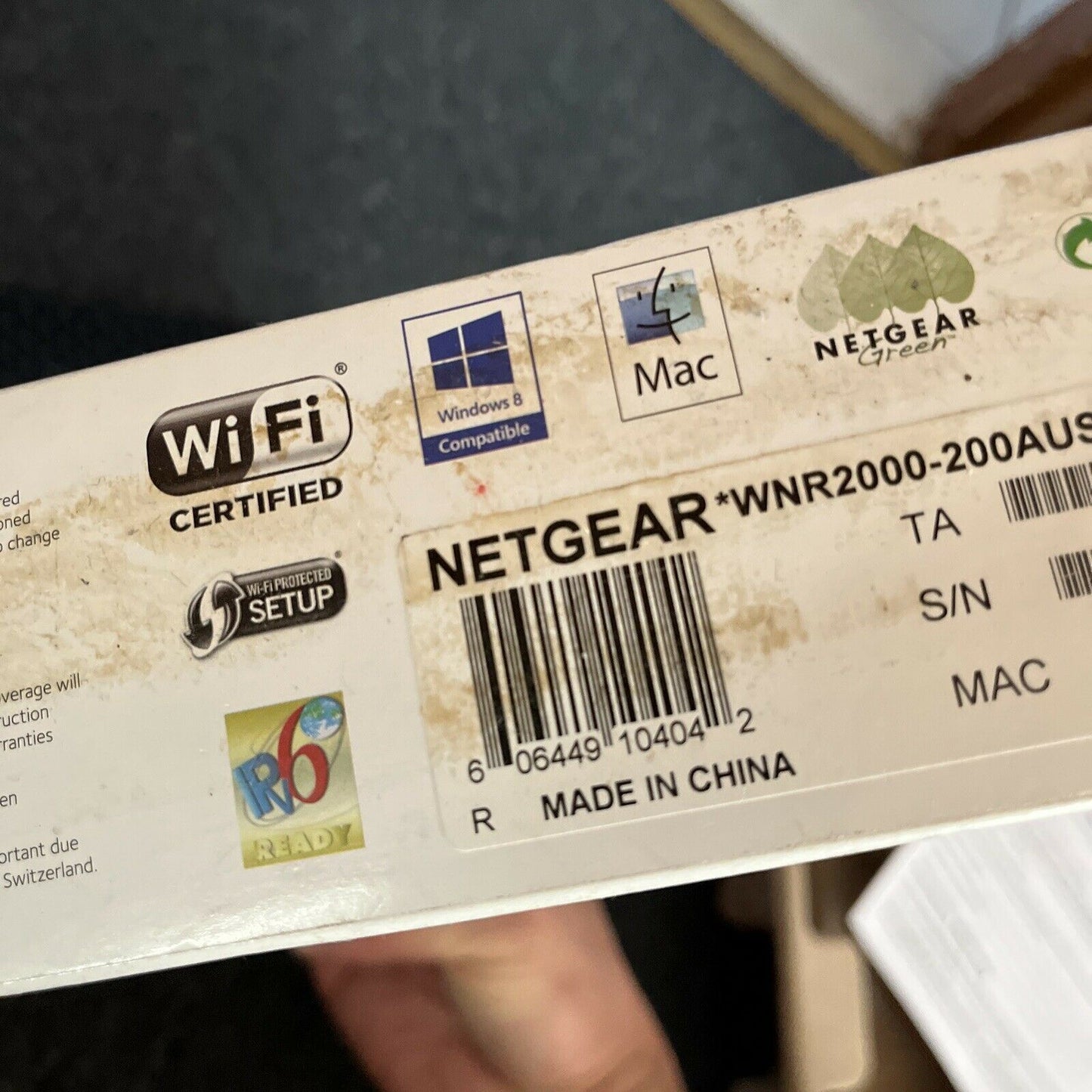 Netgear N300 WiFi Wireless Router 4-PORT 10/100 WNR2000