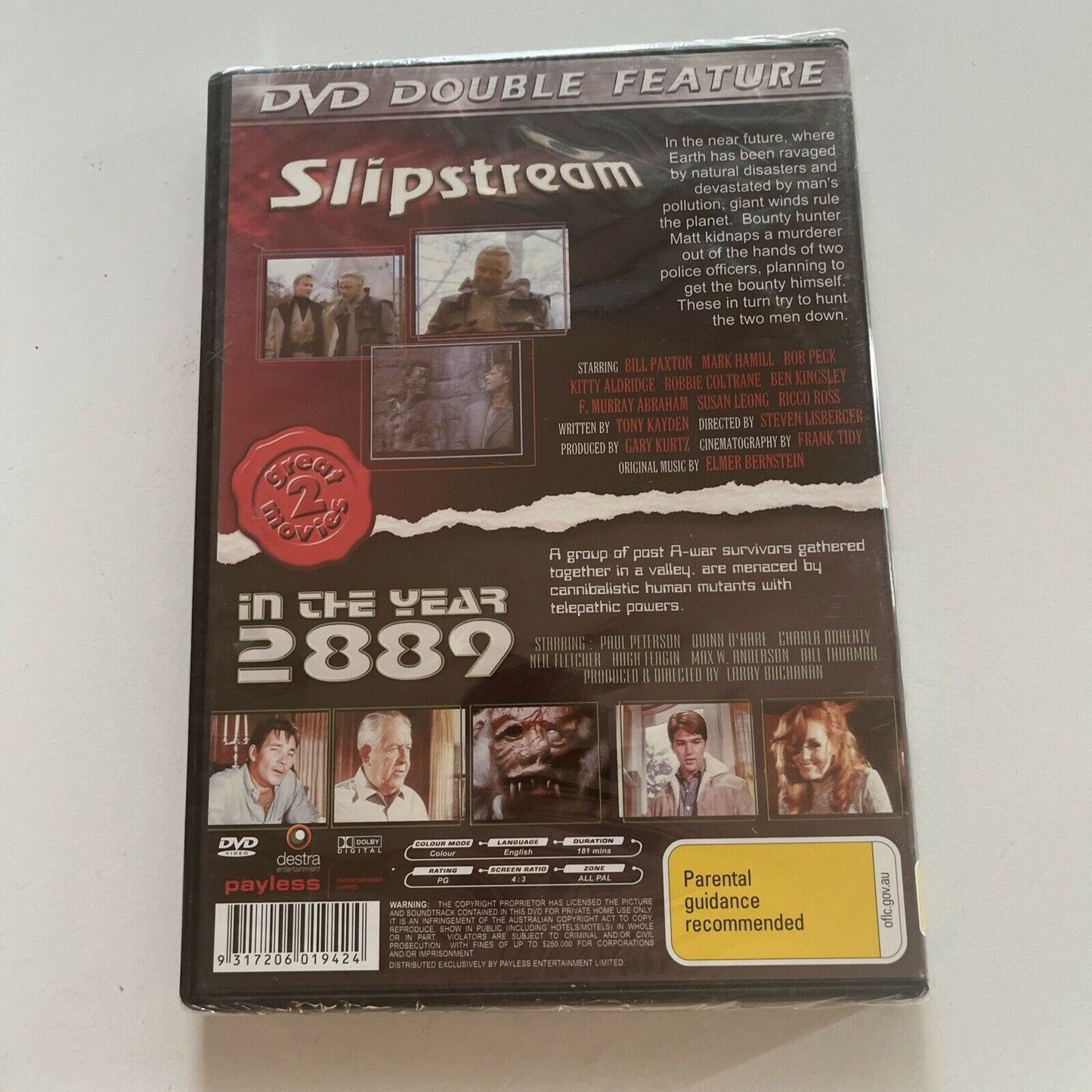 *New Sealed* Slipstream / In the Year 2889 (DVD) Mark Hamill All Regions