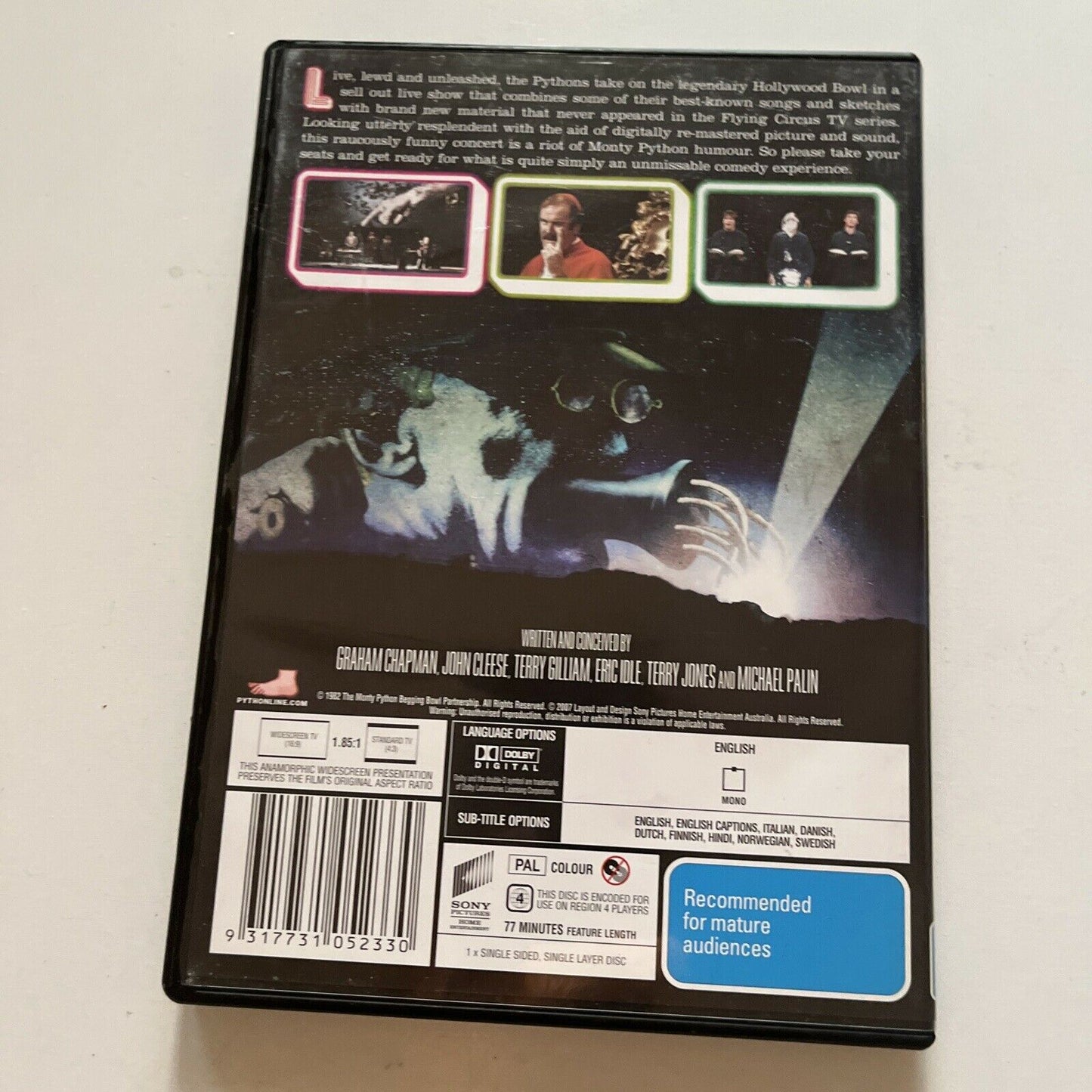 Monty Python Live At The Hollywood Bowl (DVD, 1982) Region 4