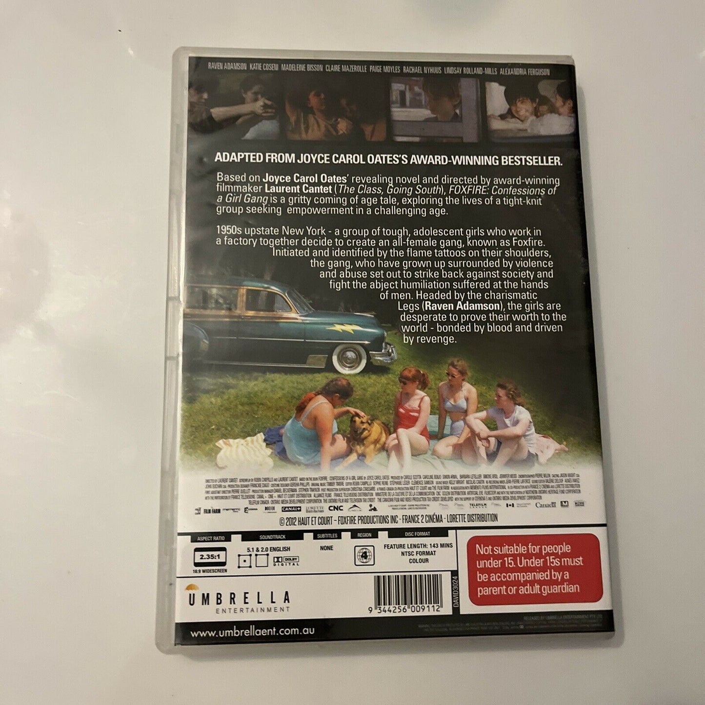 Foxfire - Confessions Of A Girl Gang (DVD, 2012) Raven Adamson, Region 4