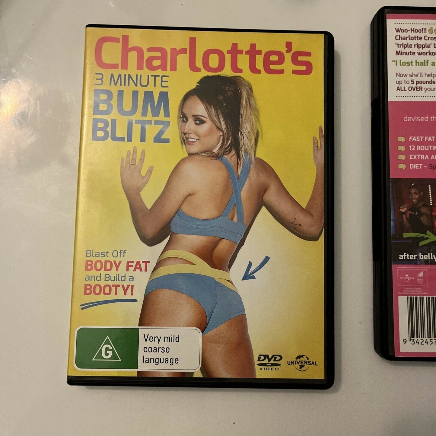Charlotte's 3 Minute Bum Blitz / 3 Minute Belly Blitz (DVD, 2015) Region 4&2