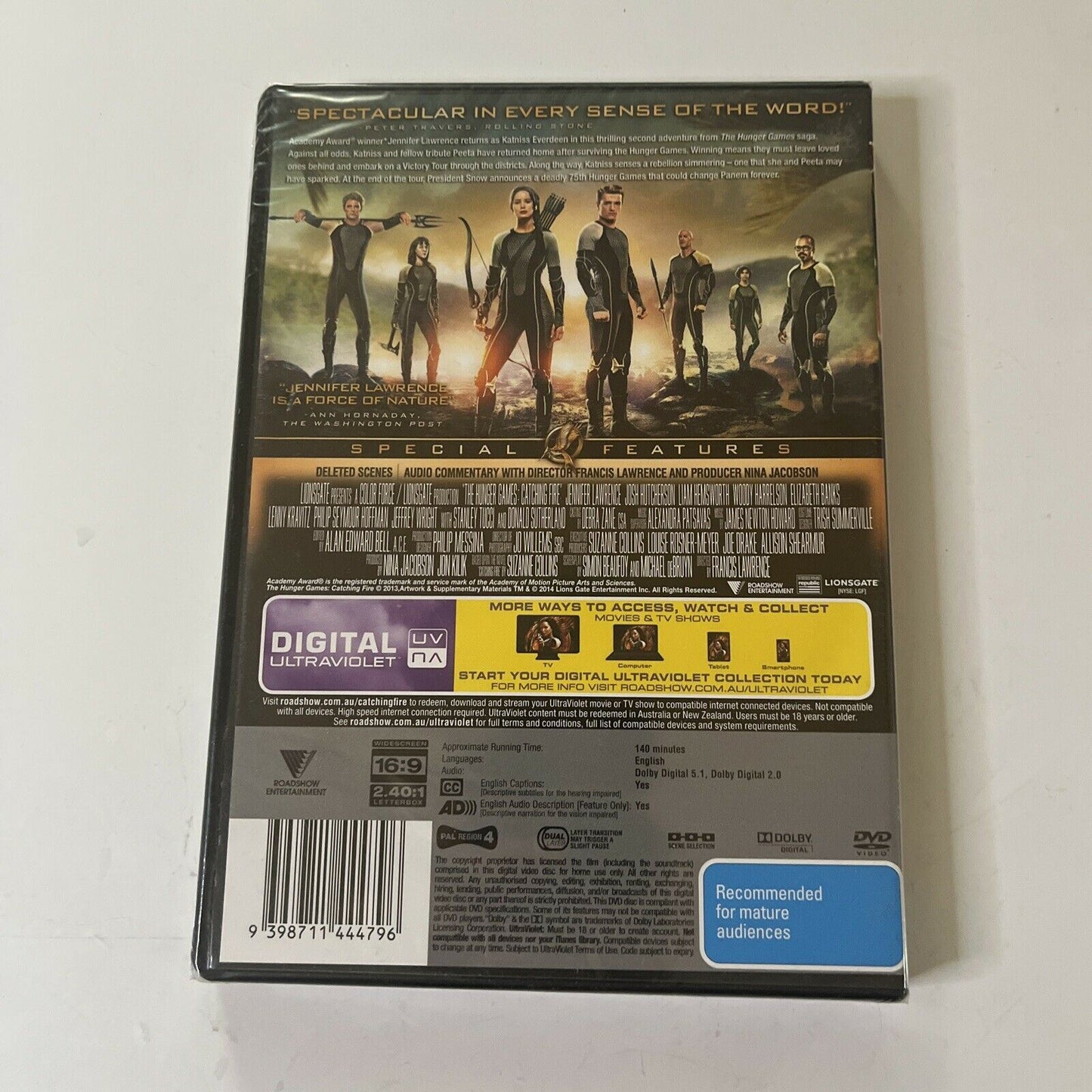 *New Sealed* The Hunger Games - Catching Fire (DVD, 2013) Region 4