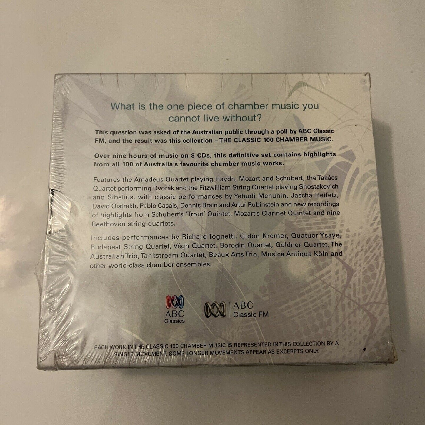 *New Sealed* ABC Classic FM: The Classic 100 Chamber Music (CD, 2008, 8-Disc)
