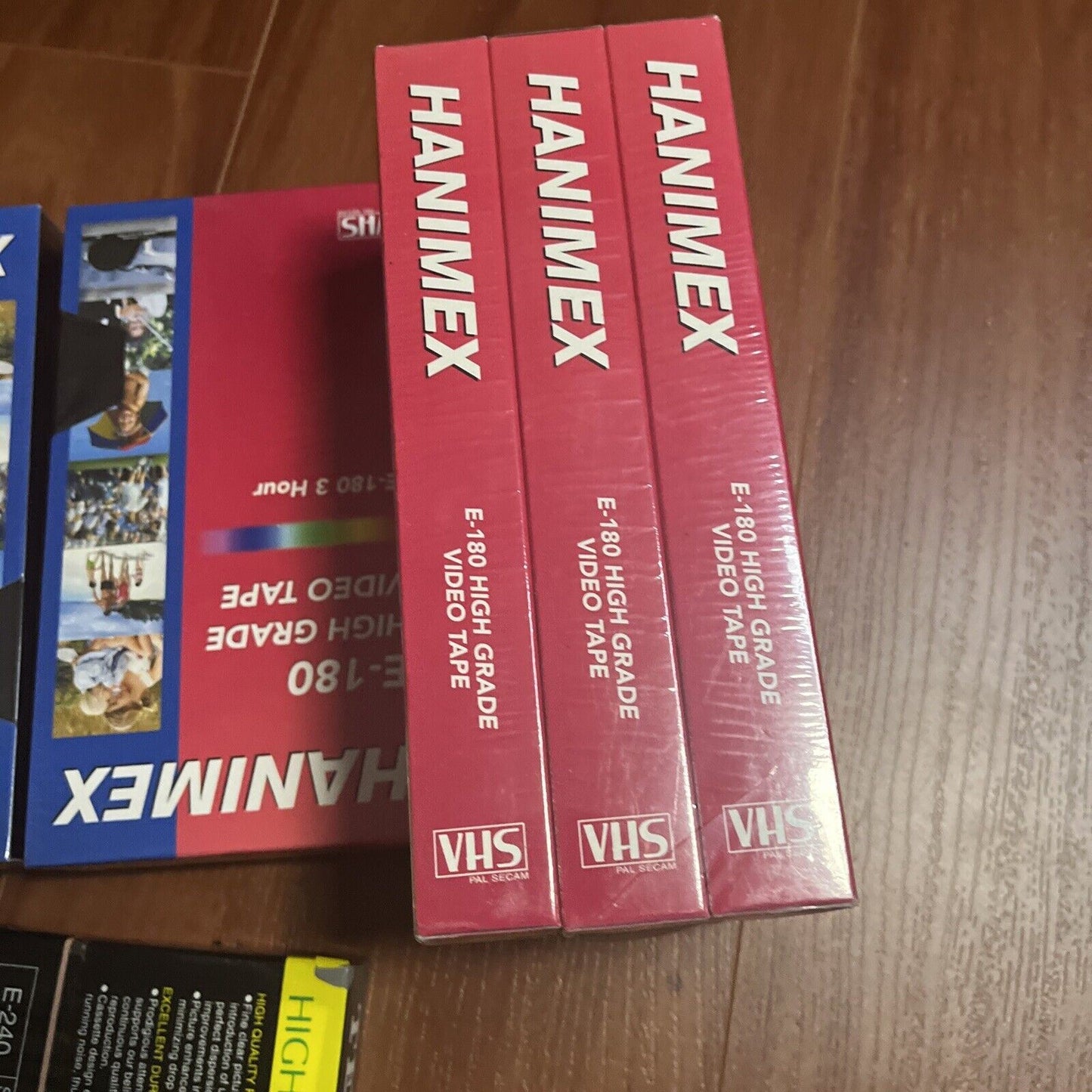 *New Sealed* 1x Teac Blank VHS E-240 & 5x Hanimex E-180 Blank VHS