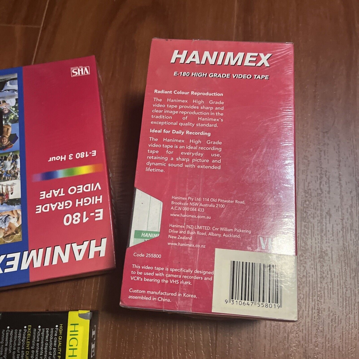 *New Sealed* 1x Teac Blank VHS E-240 & 5x Hanimex E-180 Blank VHS