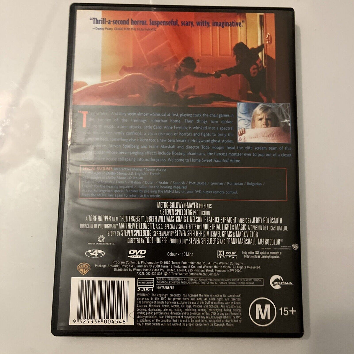Poltergeist (DVD, 1982) NEW Jobeth Williams, Craig T. Nelson Region 4