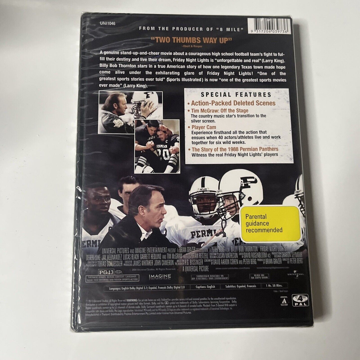 *New Sealed* Friday Night Lights (DVD, 2004) Billy Bob Thornton. Region 4