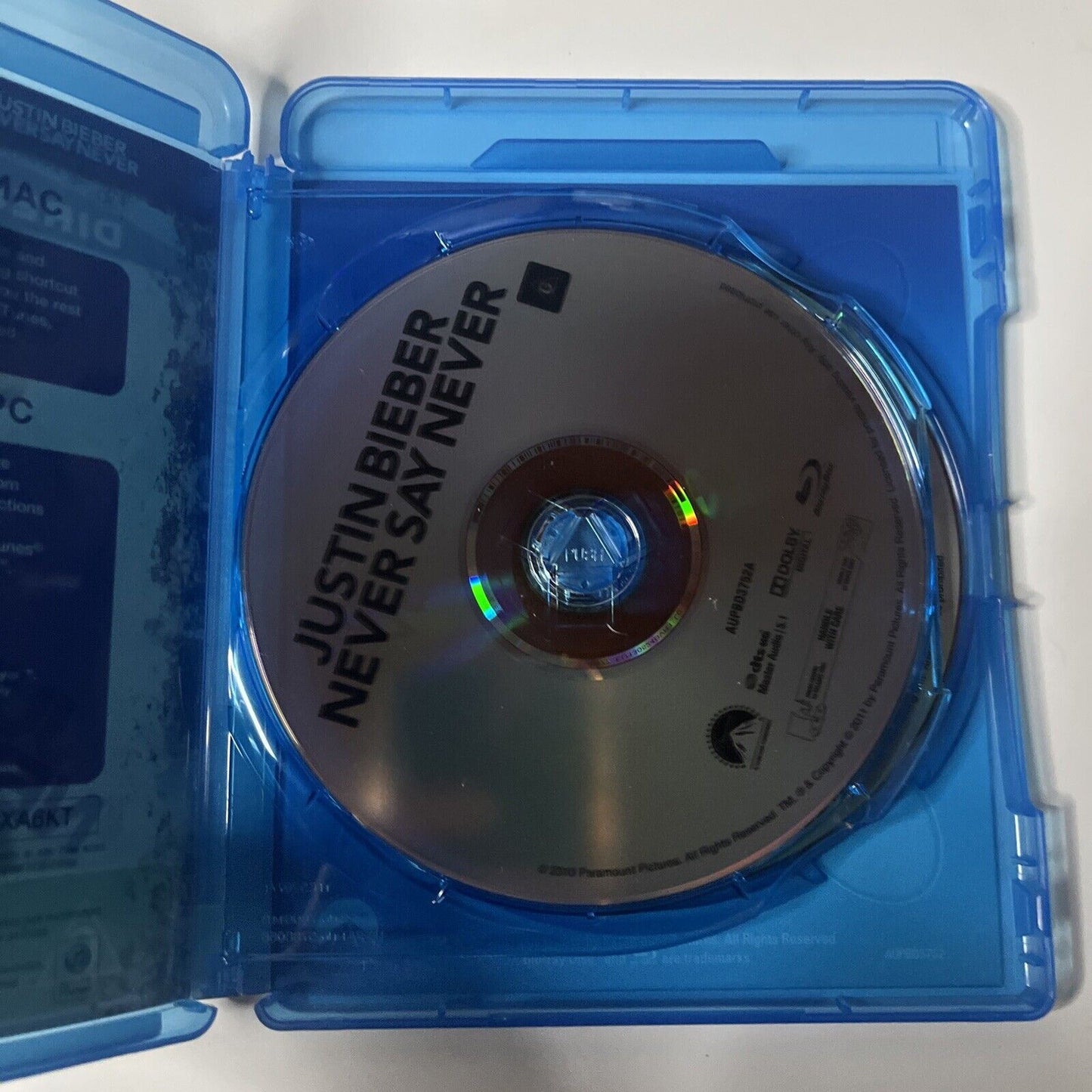 Justin Bieber - Never Say Never (Director's Cut Edition, Blu-ray, 2010) Region B