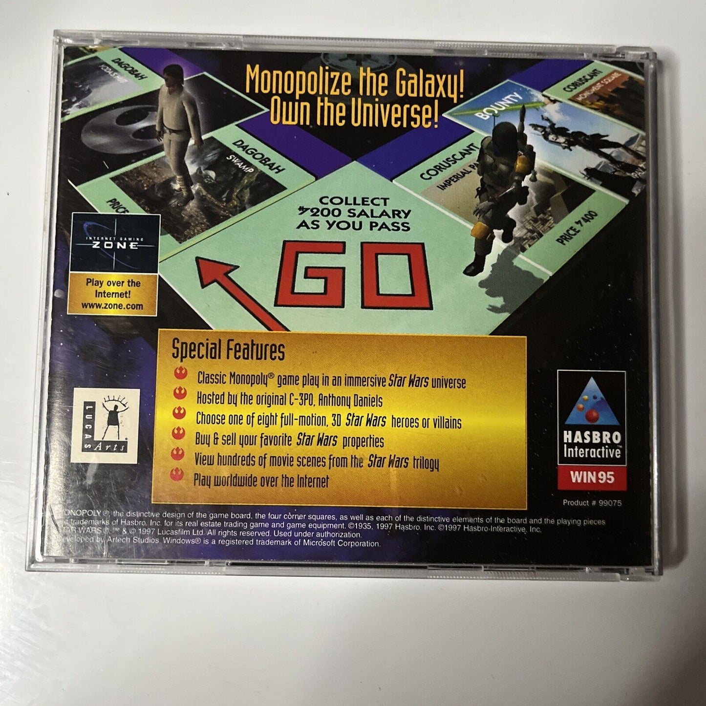 Monopoly Star Wars CD-ROM Edition PC Windows 95 1998