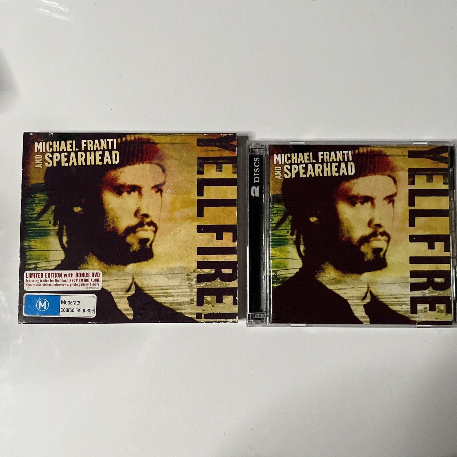 Michael Franti And Spearhead - Yell Fire (CD/DVD, 2006) Australia 