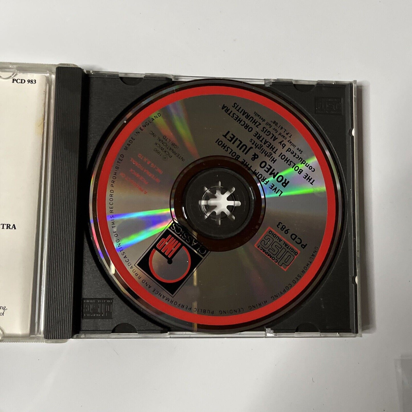 The Bolshoi Theatre Orchestra - Highlights from Romeo & Juliet (CD, 1991)