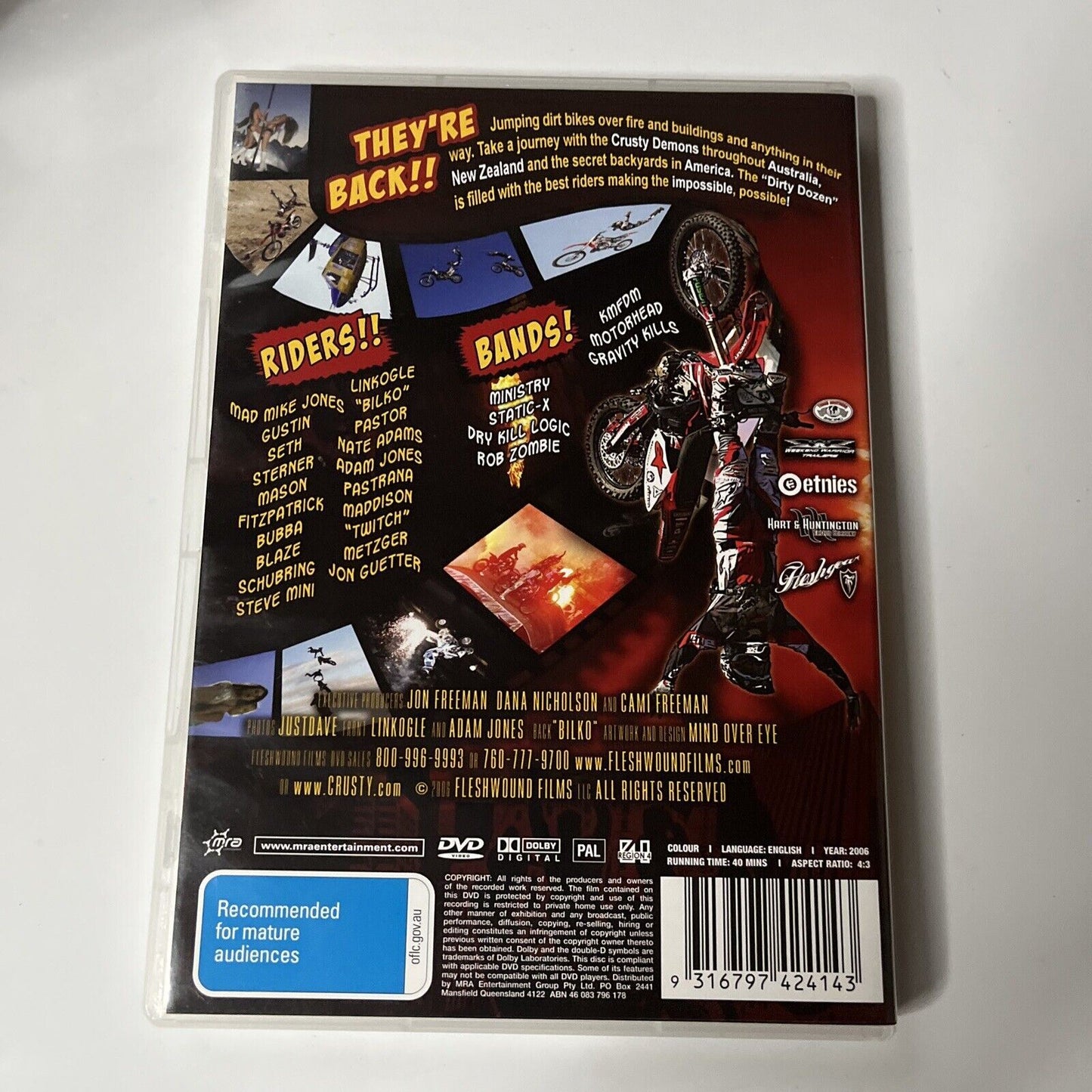 Crusty Demons 12 - The Dirty Dozen (DVD, 2006) NEW Region 4
