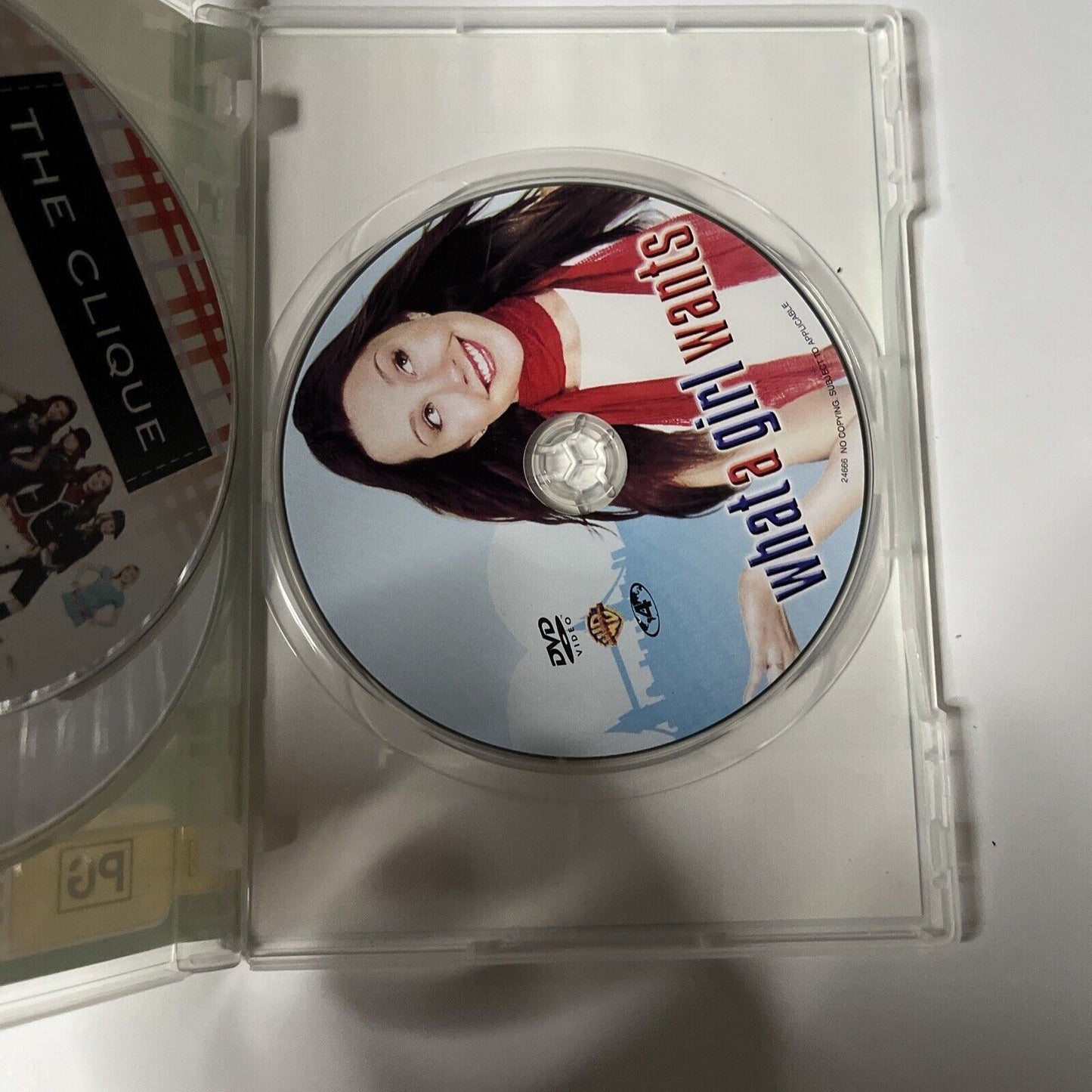 A Cinderella Story / The Clique / Sisterhood Trav Pants / What a Girl Wants DVD