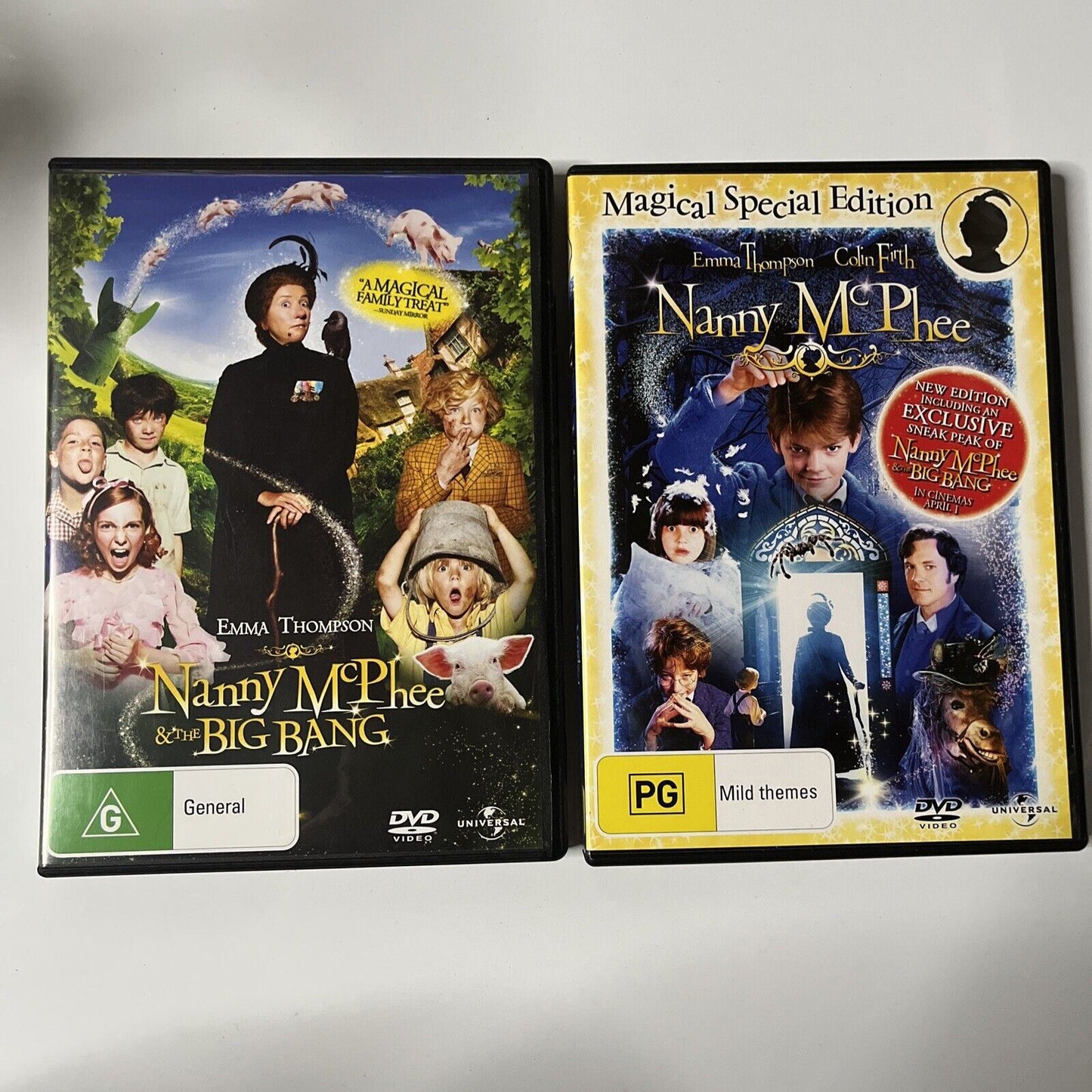 Nanny McPhee / Nanny McPhee & The Big Bang (DVD, 2010, 2-Disc) NEW Region 4&2