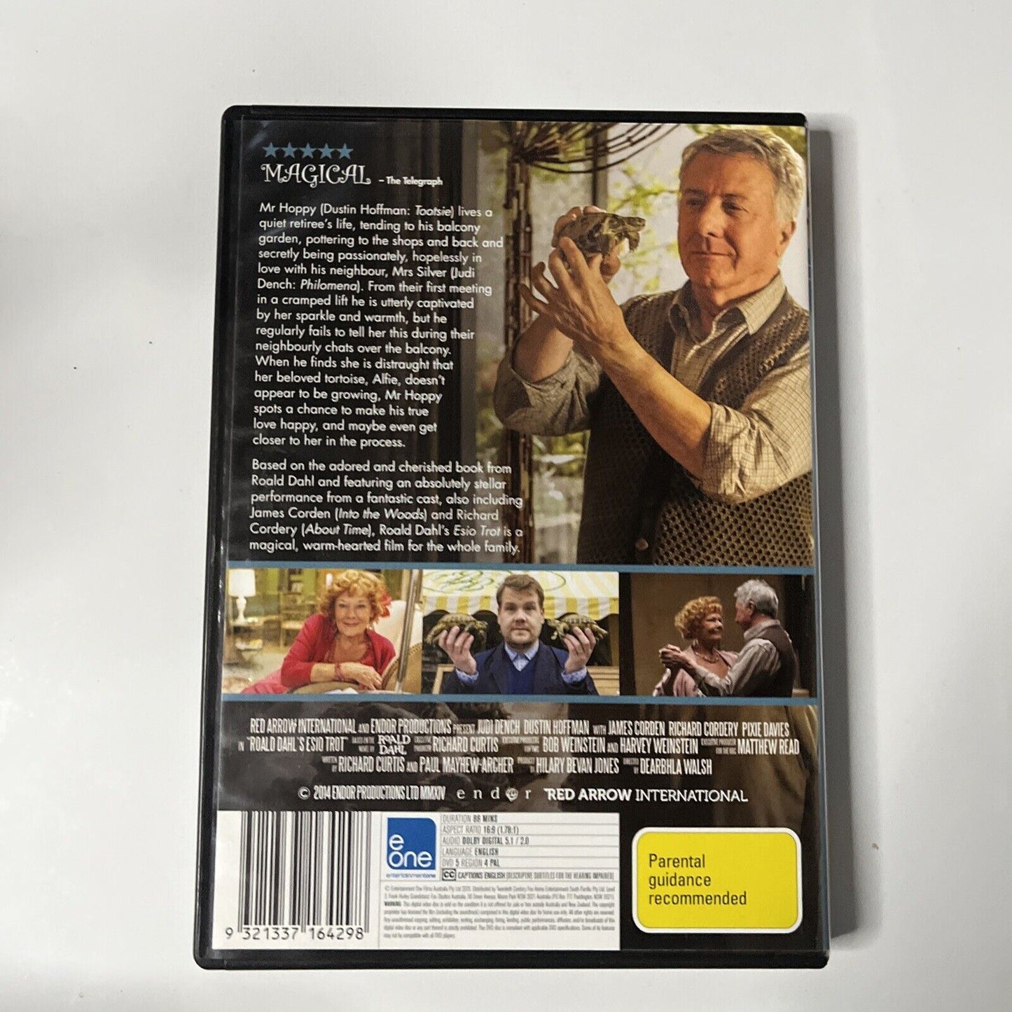 Esio Trot (DVD, 2015) NEW James Corden, Salo Gardner, Dustin Hoffman Region 4