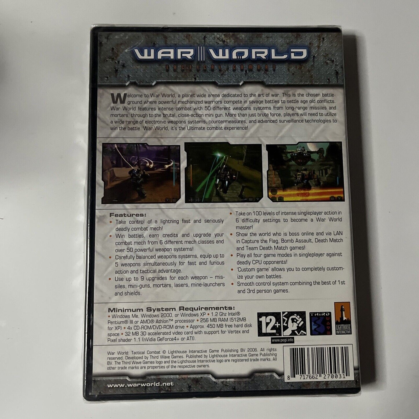 *New Sealed* War World - Tactical Combat PC CD-ROM Windows XP