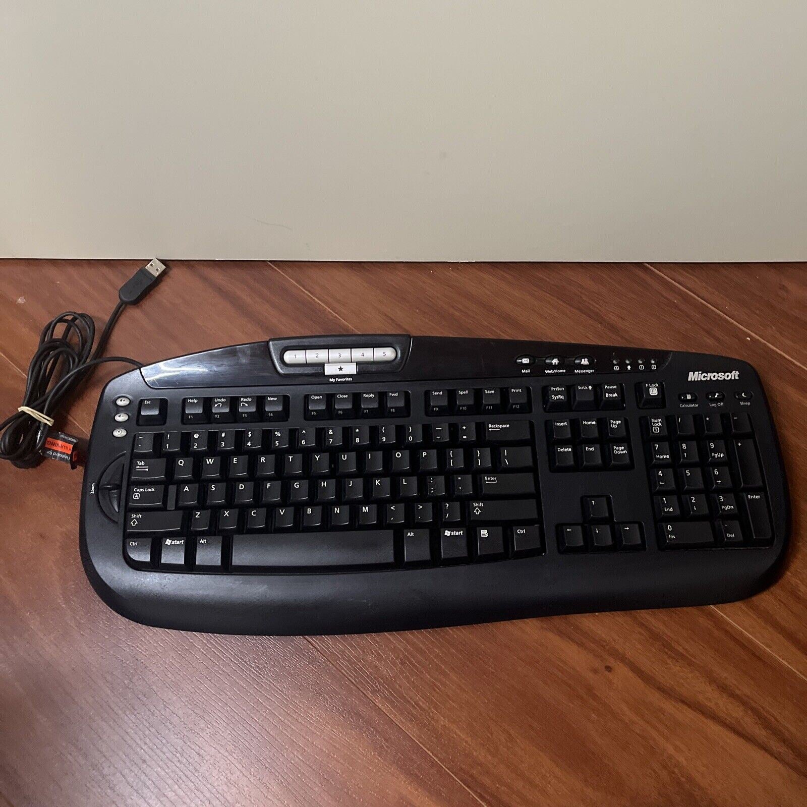 Microsoft Digital Media Keyboard 1.0A KC405 USB Retro Unit