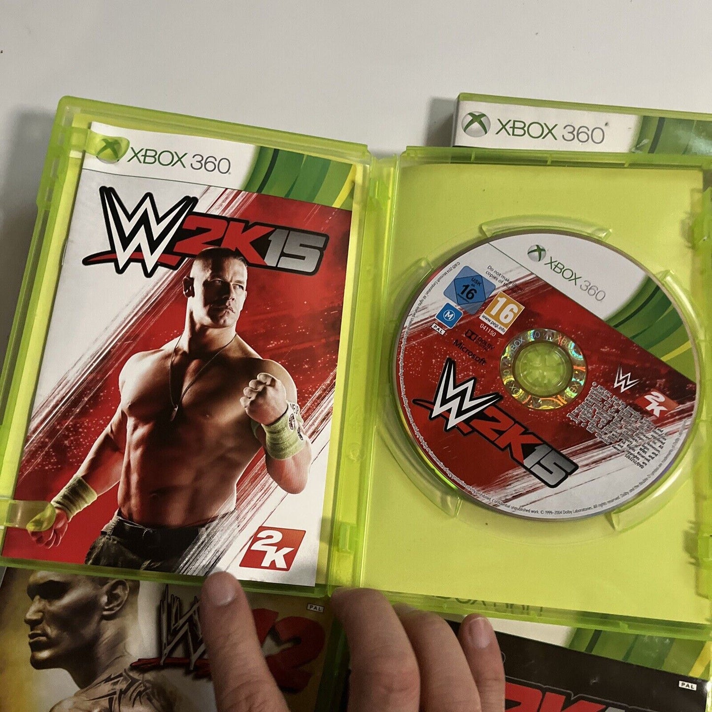 4x WWE 2K Xbox 360 Games: W2K15, W2K14, W2K12, W2K16 PAL