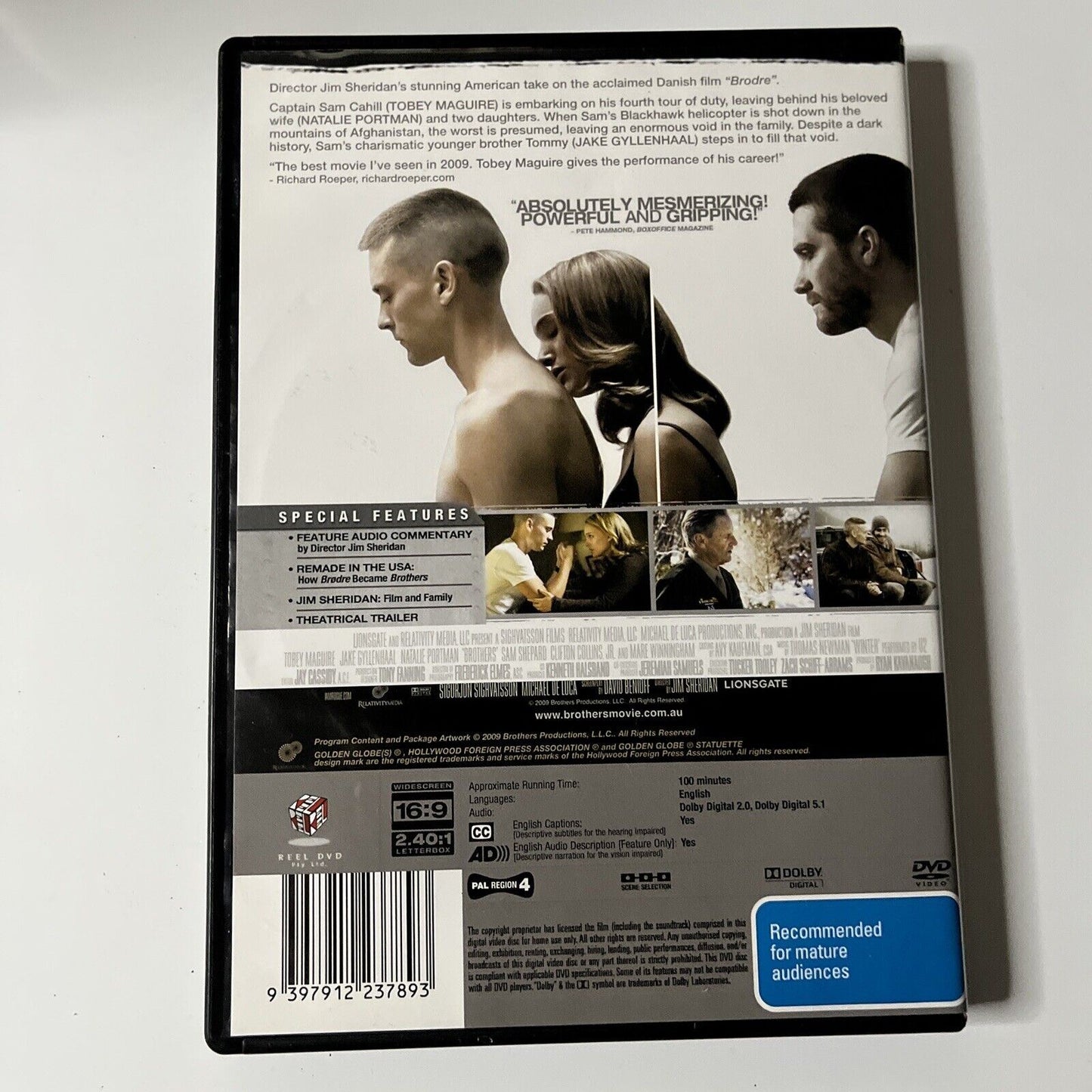 Brothers (DVD, 2009) Jake Gyllenhaal, Natalie Portman, NEW Region 4