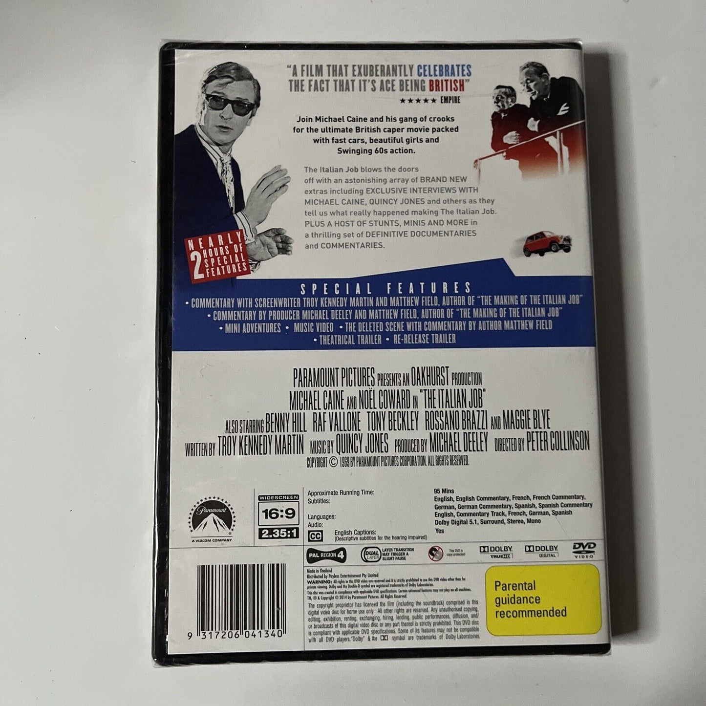 *New Sealed* The Italian Job (DVD, 1969) Michael Caine Region 4