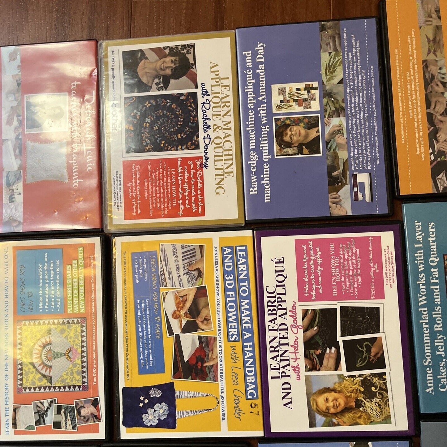 25x Quilting Tutorial DVDs and 1x Magazine Region Free