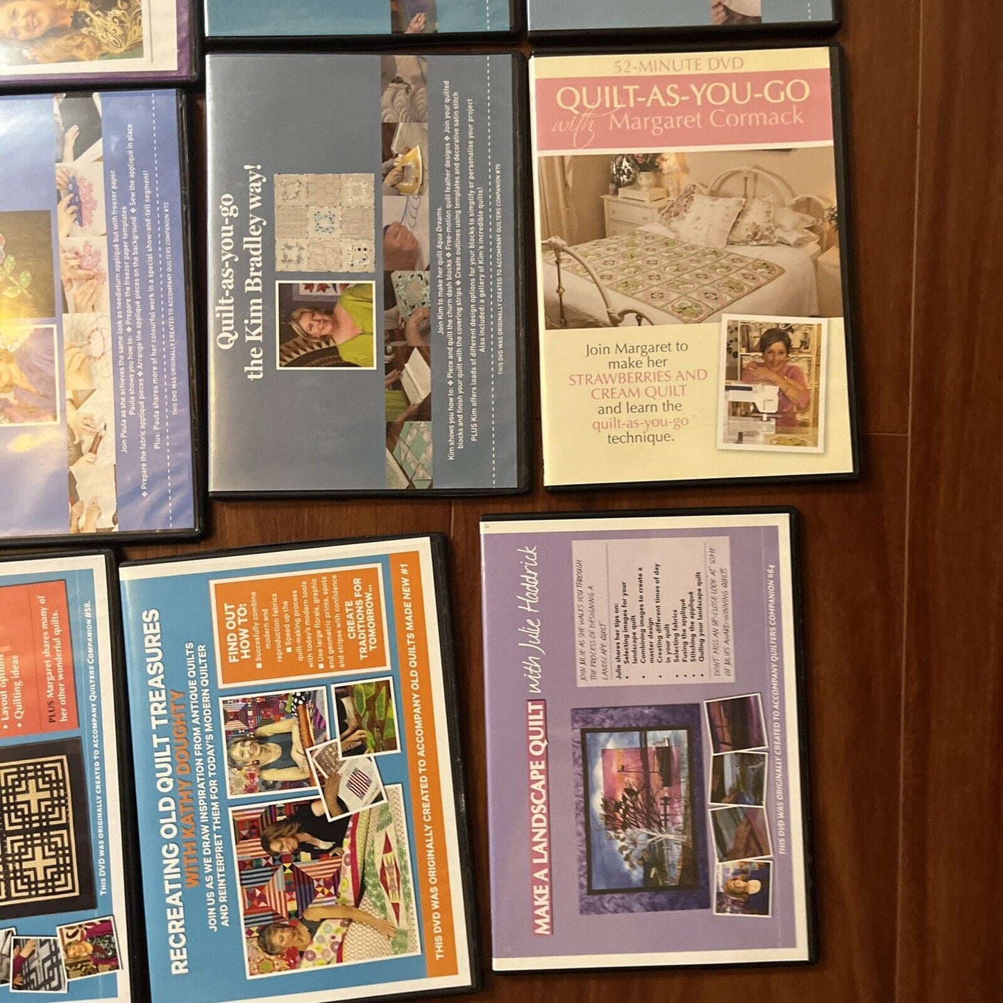 25x Quilting Tutorial DVDs and 1x Magazine Region Free