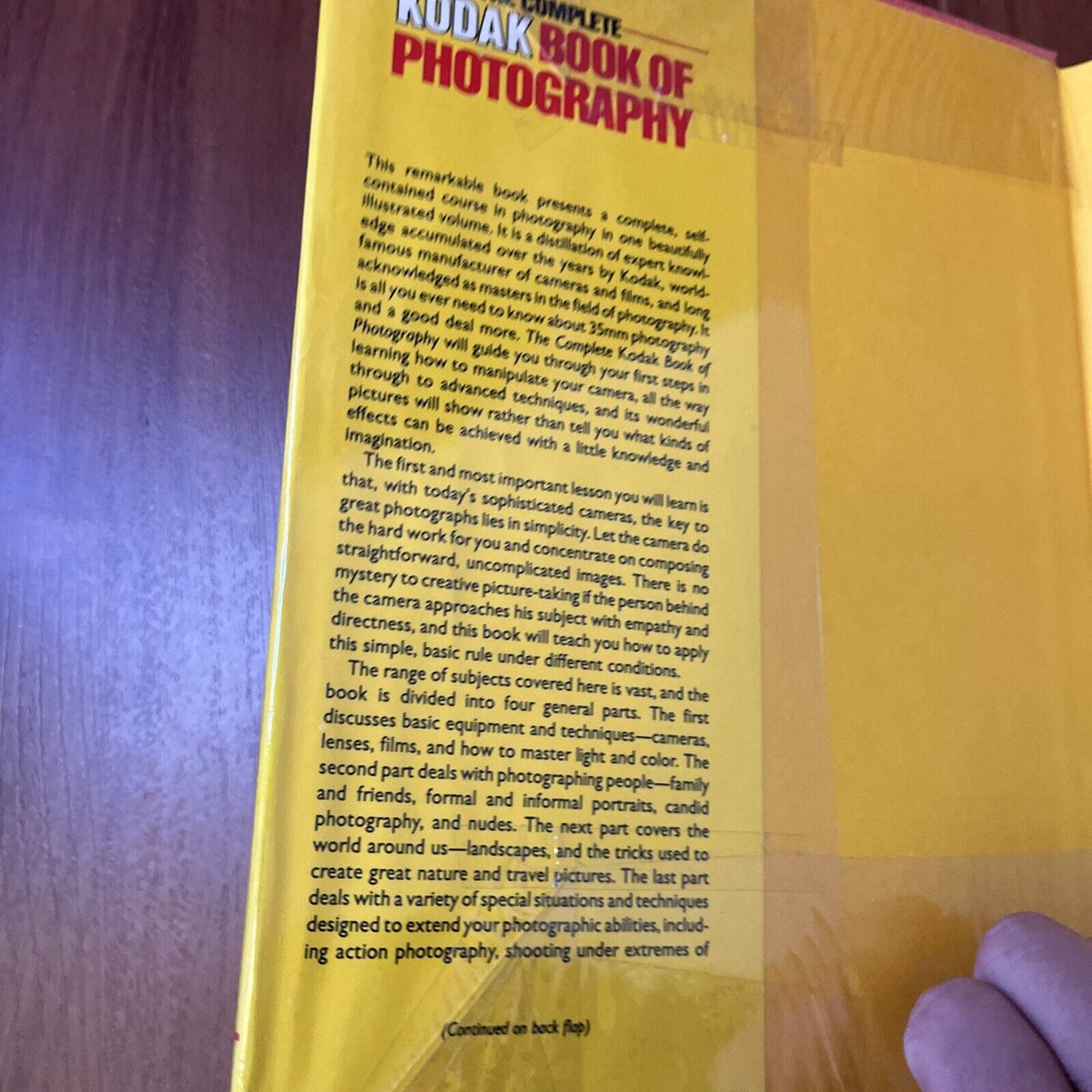 Kodak Complete Book of Photography (Hardcover, 1988)