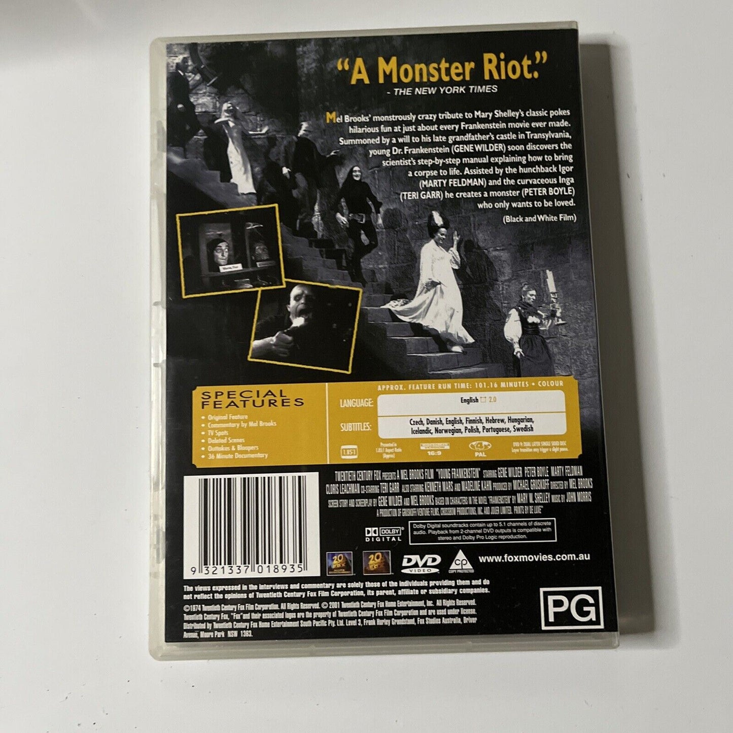Young Frankenstein (Special Edition, DVD, 1974) Gene Wilder, NEW Region4