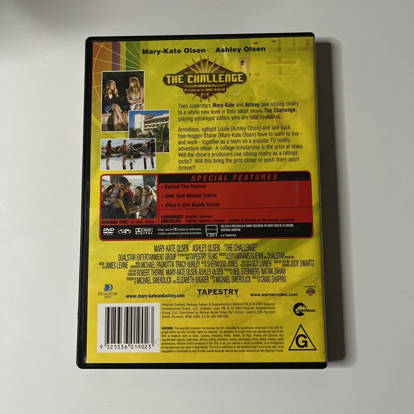 The Challenge (DVD, 2003) Mary-Kate Olsen, Ashley Olsen Region 4