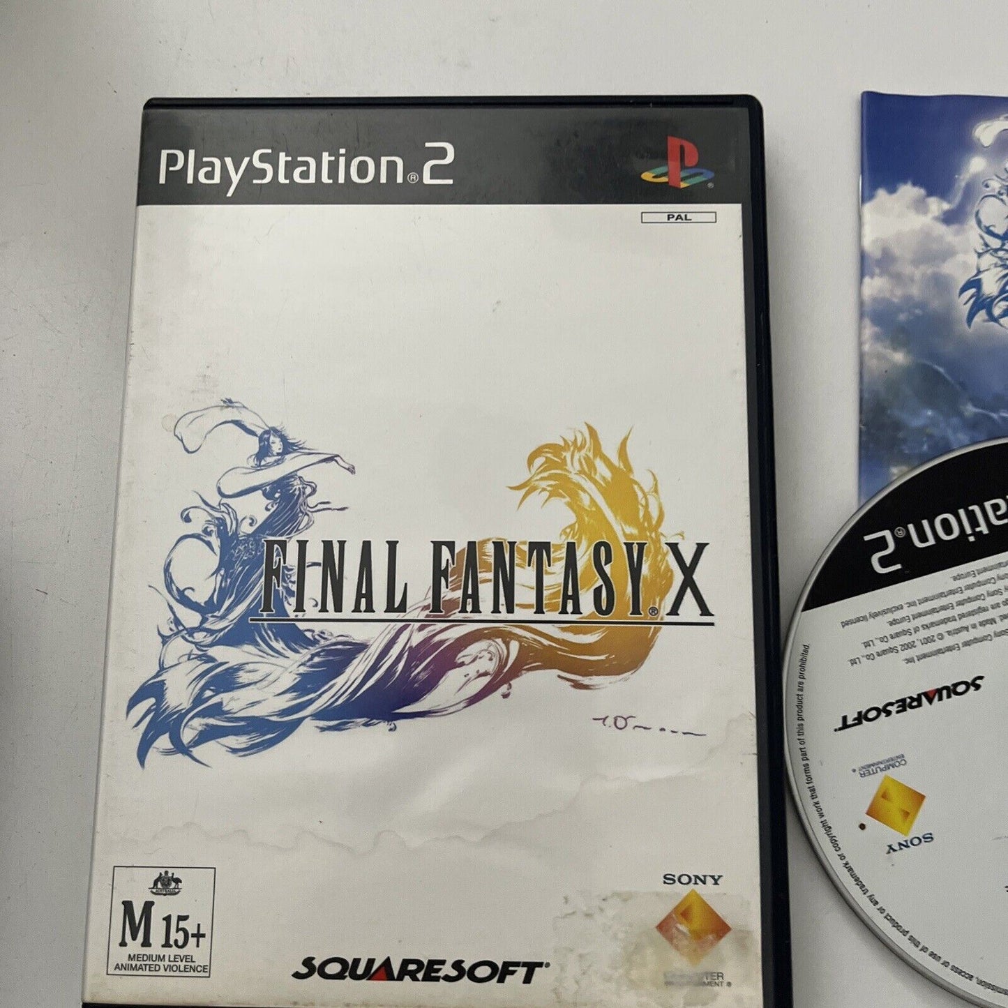 FINAL FANTASY X + Bonus DVD PS2 PlayStation 2 With Manual PAL