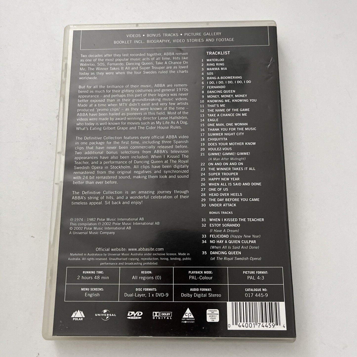 Abba - The Definitive Collection (DVD, 1982) NEW All Regions