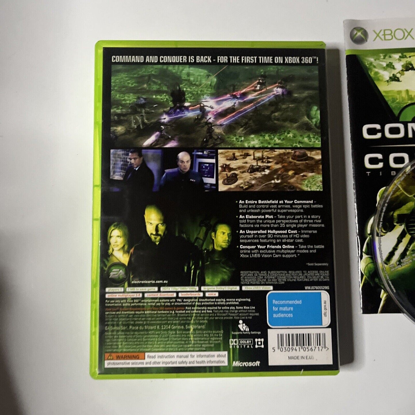 Command & Conquer 3 Tiberian Wars XBox 360 Game With Manual PAL