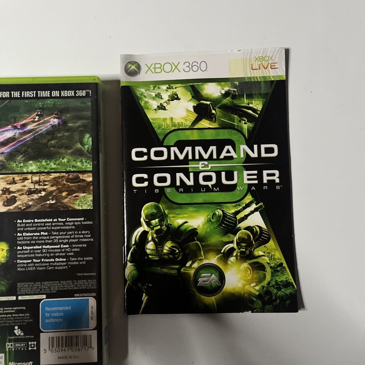 Command & Conquer 3 Tiberian Wars XBox 360 Game With Manual PAL