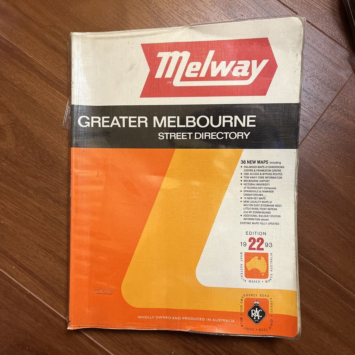 Melway Greater Melbourne Street Directory 1993 Edition No. 22
