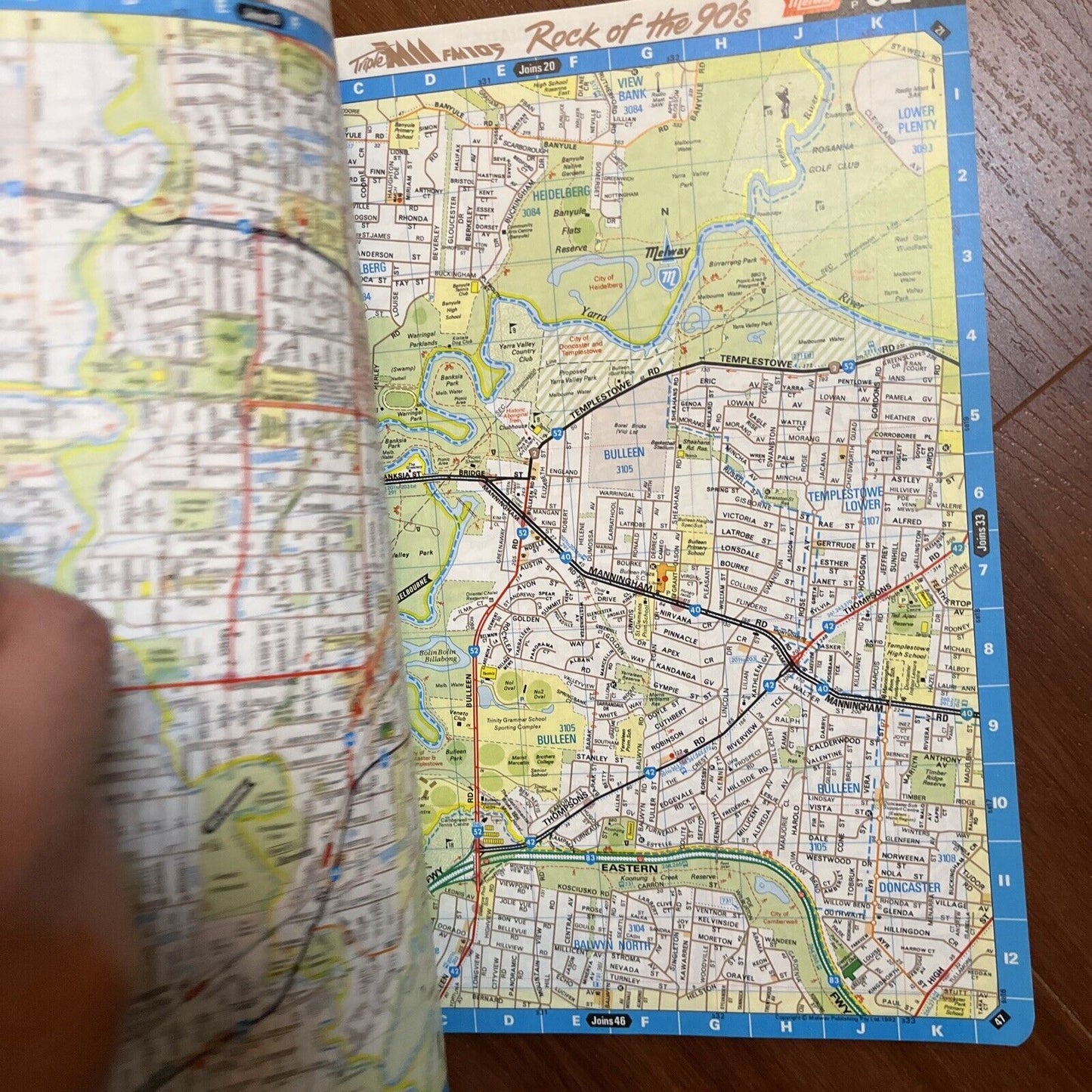Melway Greater Melbourne Street Directory 1993 Edition No. 22
