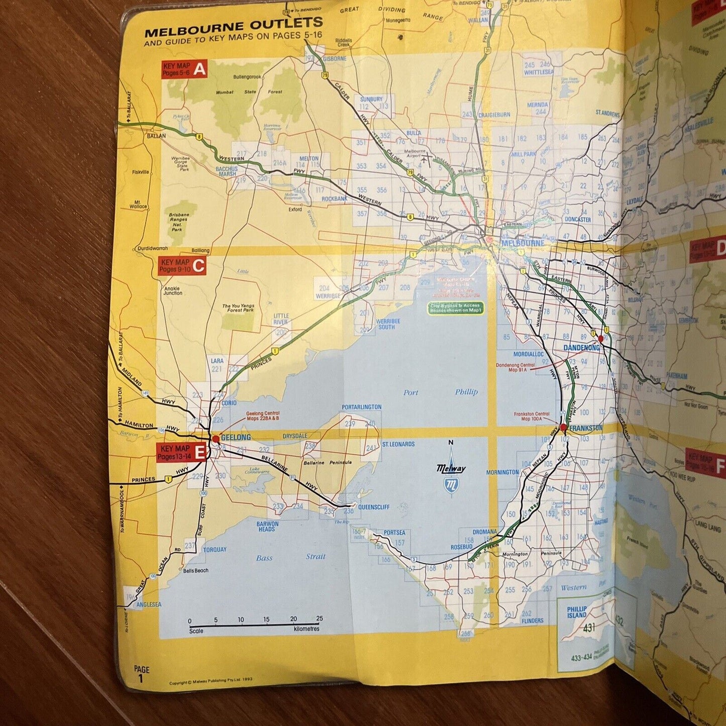 Melway Greater Melbourne Street Directory 1993 Edition No. 22