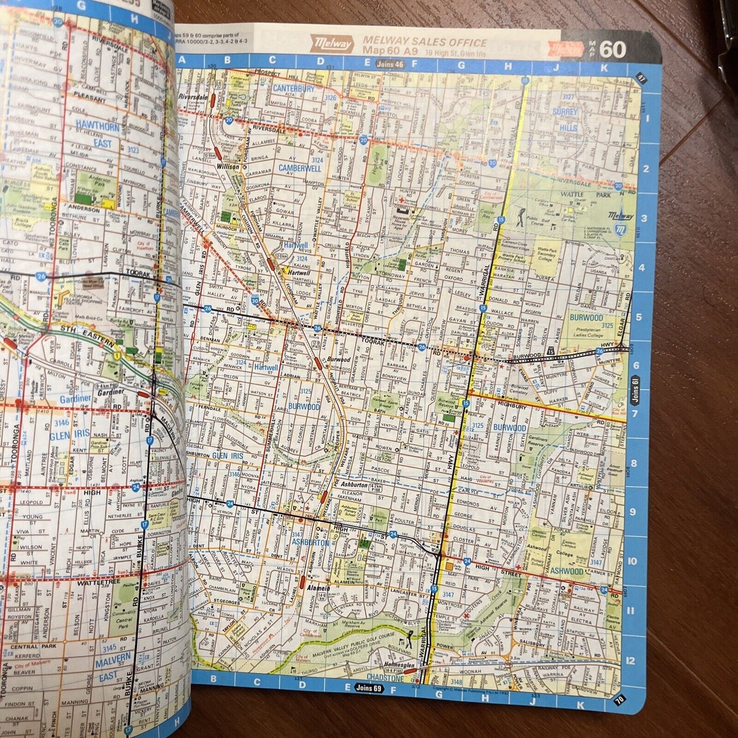 Melway Greater Melbourne Street Directory 1993 Edition No. 22