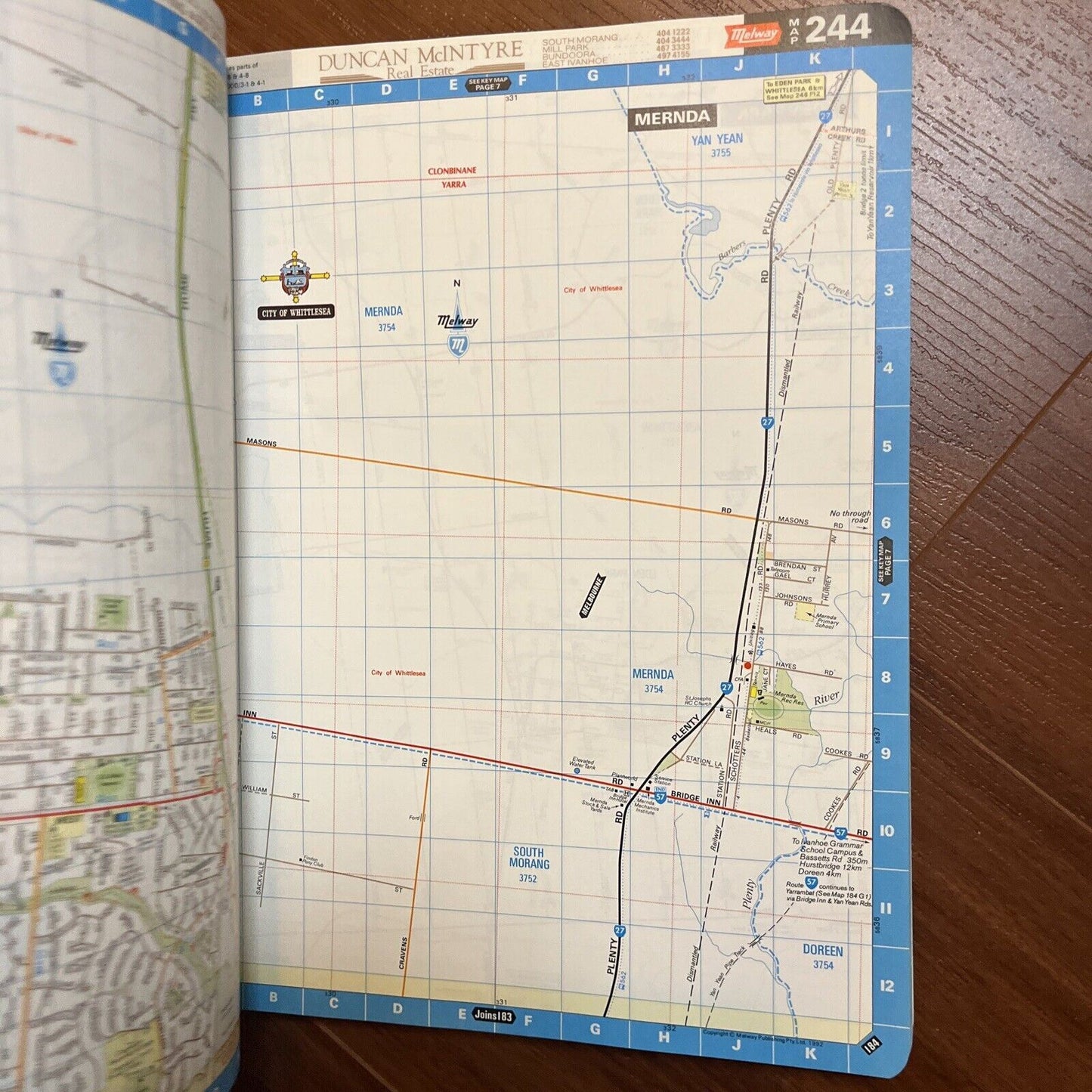 Melway Greater Melbourne Street Directory 1993 Edition No. 22