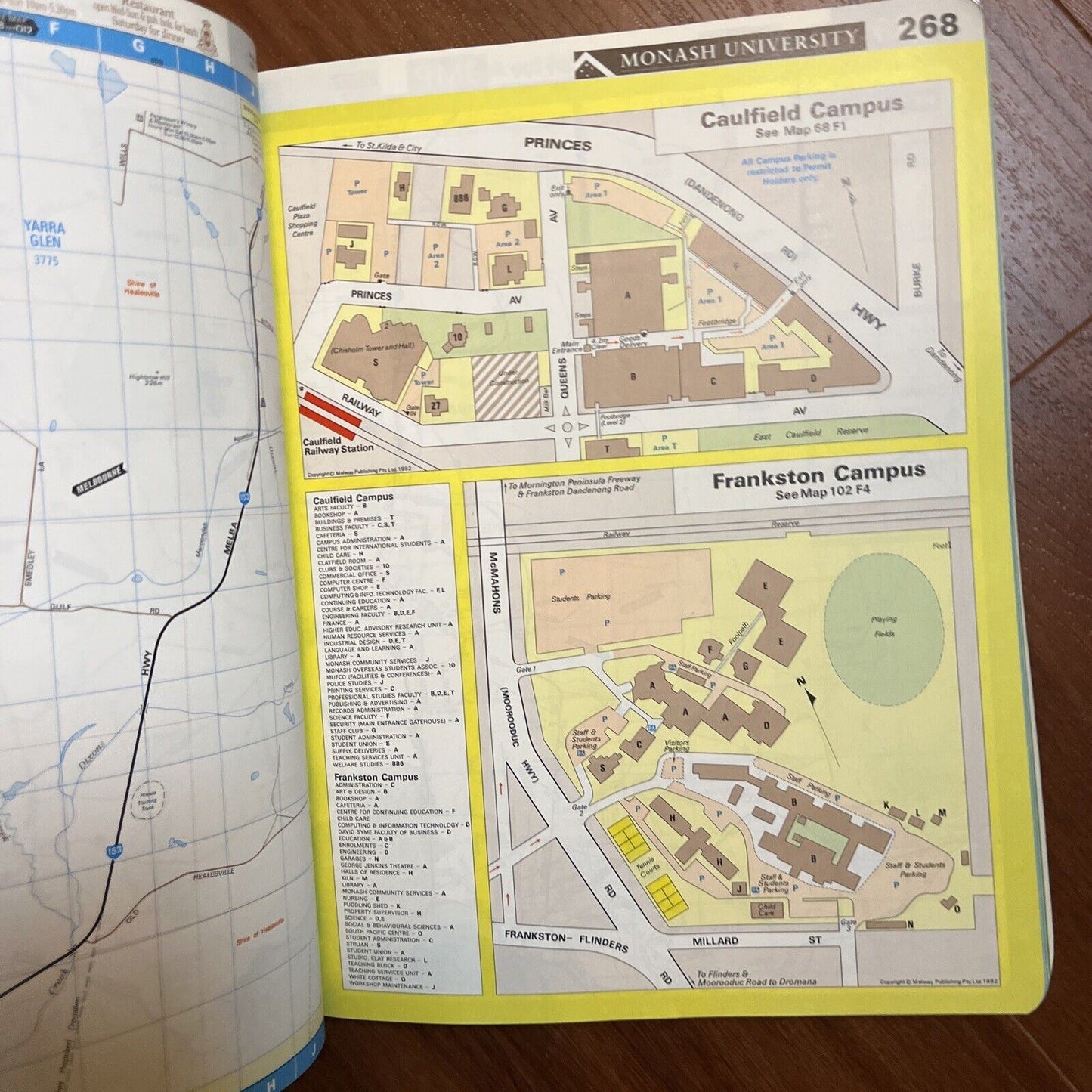 Melway Greater Melbourne Street Directory 1993 Edition No. 22