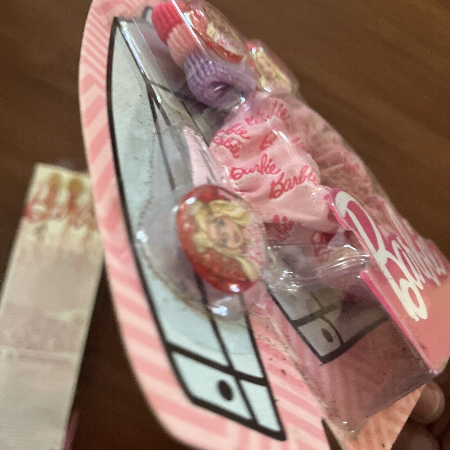 Barbie Doll Rose Print Dress 11" Scrunchie, 2x Hair Clips 6x Hair Ties 2011