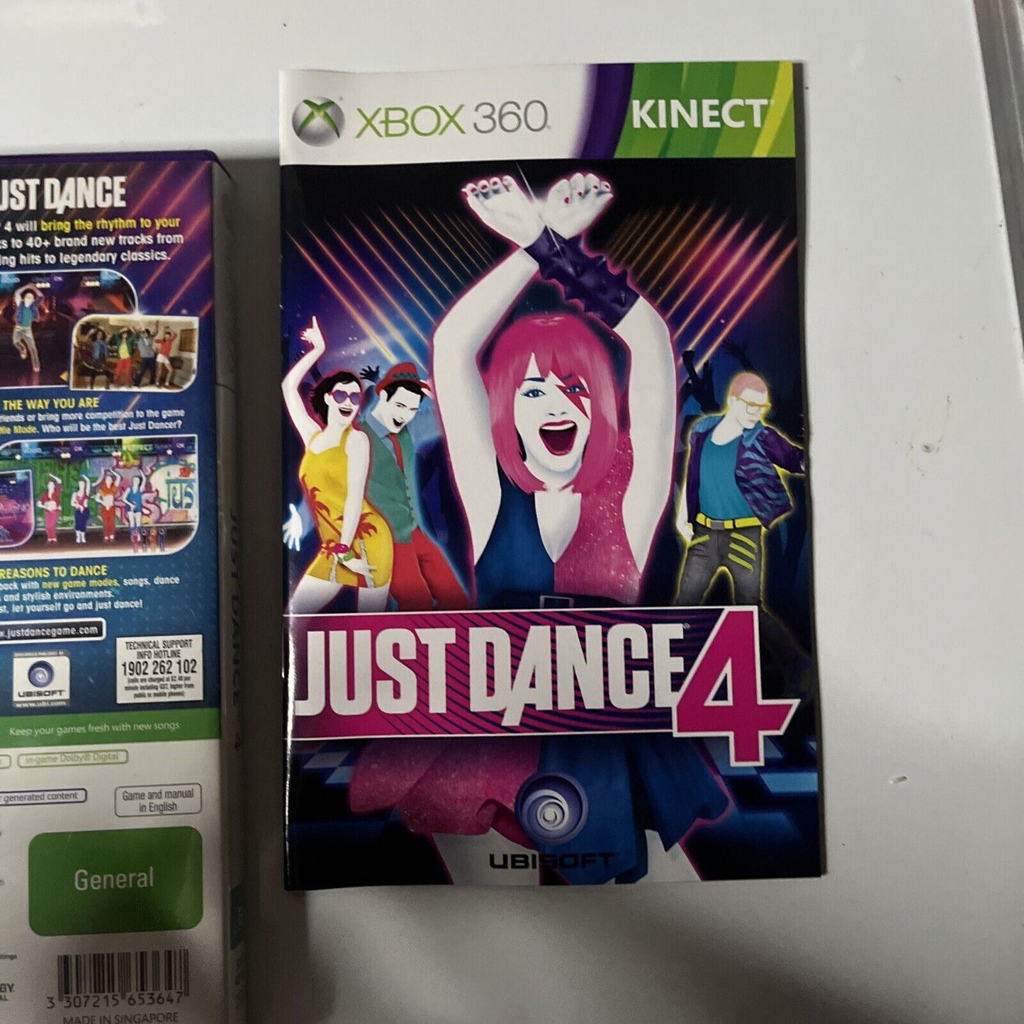 Just Dance 4 Kinect Microsoft XBOX 360 PAL Game With Manual 40+ Hit Tracks Music