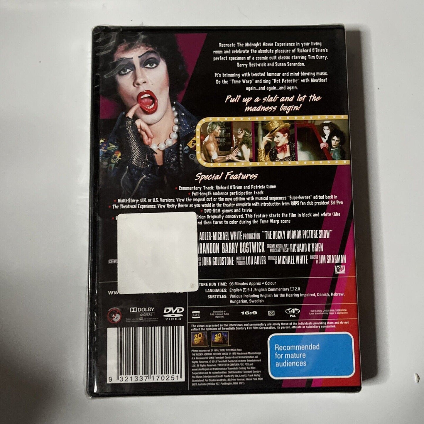 *New Sealed* The Rocky Horror Picture Show (DVD, 1975) Tim Curry, Region 4