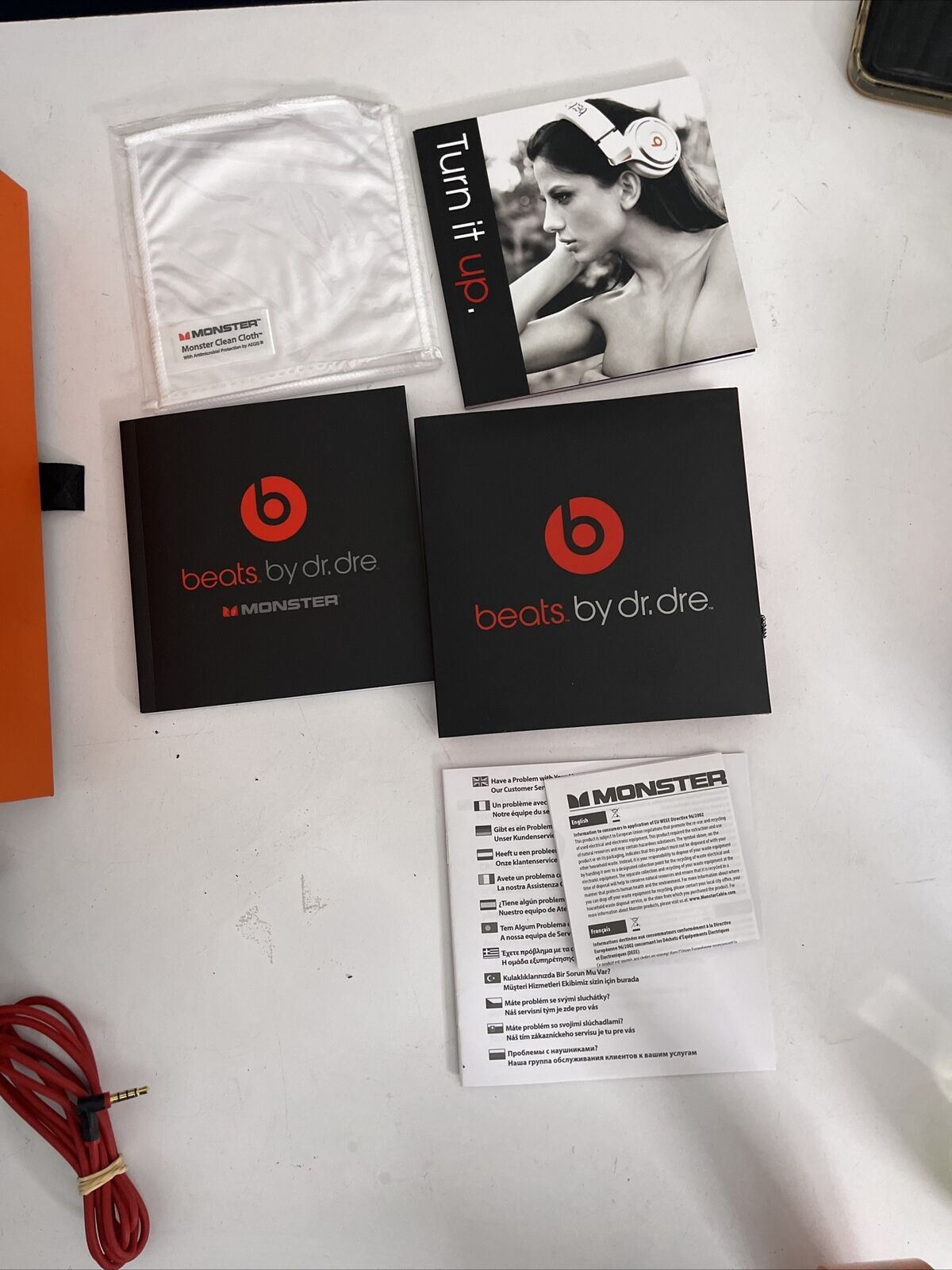 Beats by Dr. Dre Studio Headphones Monster Orange with Case