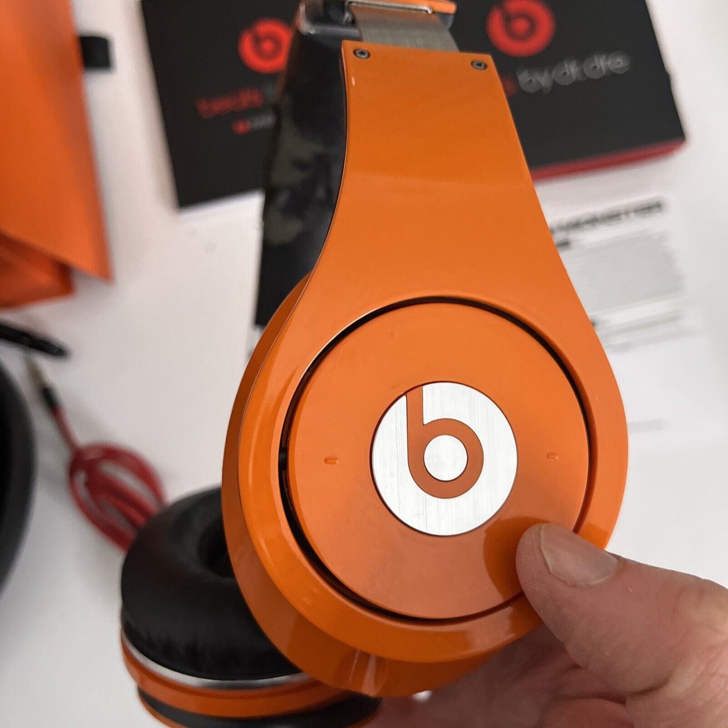 Beats by Dr. Dre Studio Headphones Monster Orange with Case