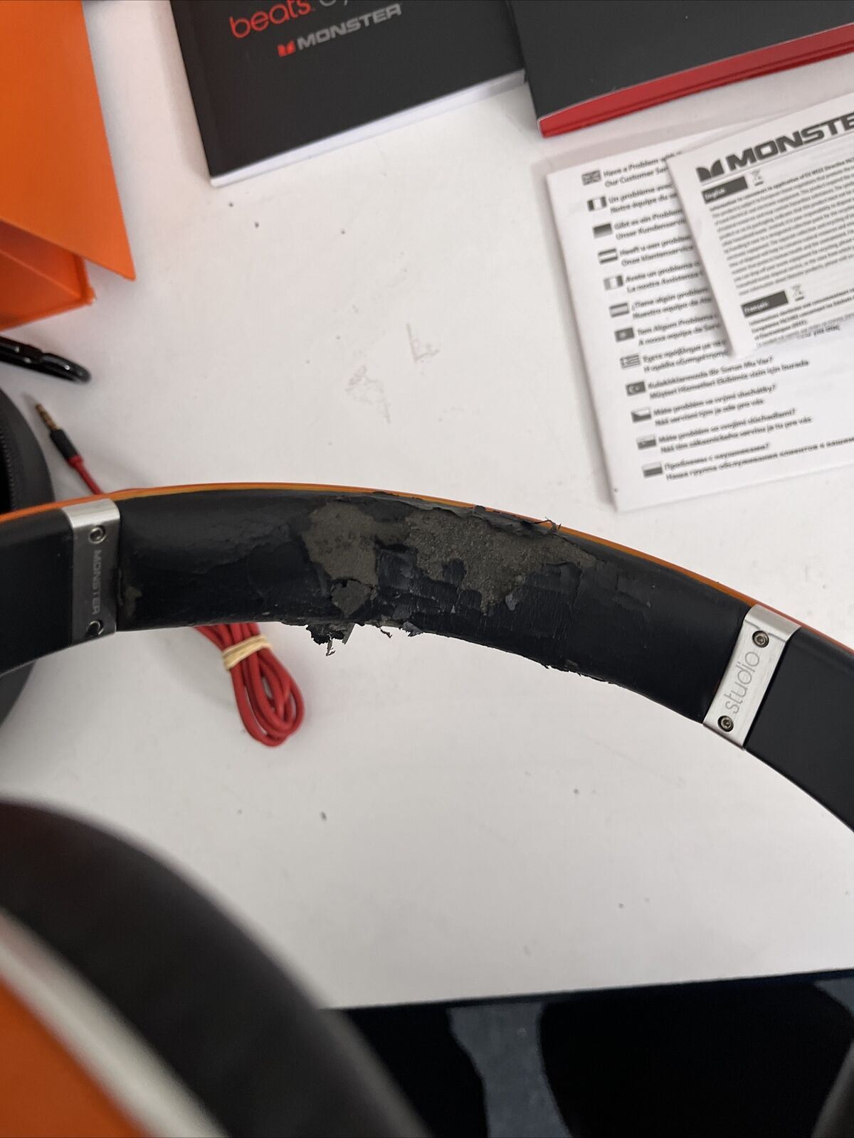 Beats by Dr. Dre Studio Headphones Monster Orange with Case