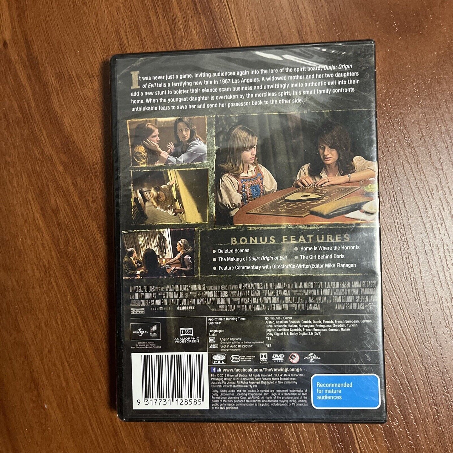 *New Sealed* Ouija - Origin Of Evil (DVD, 2016) Elizabeth Reaser, Region 4&2
