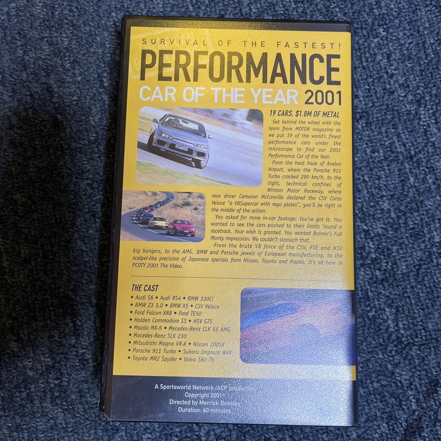 Motor: Performance Car of the Year 2001 VHS PAL
