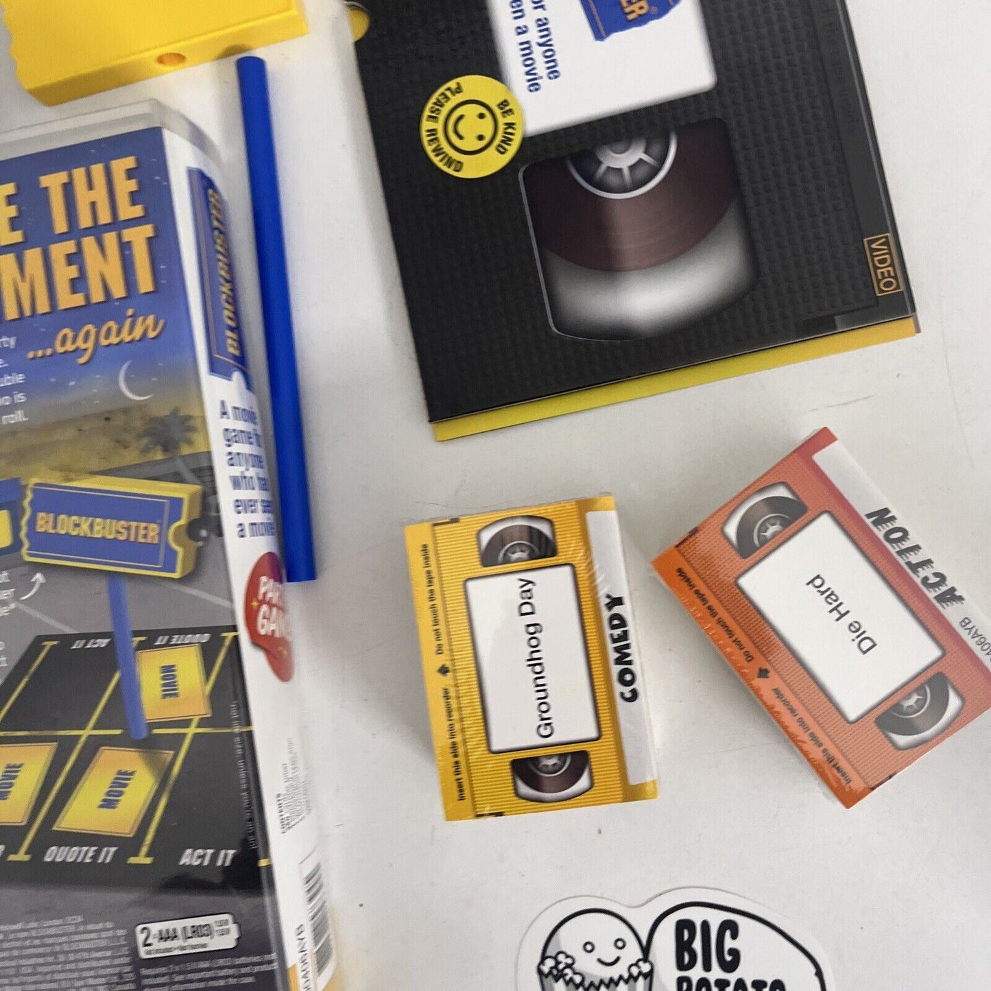 Blockbuster Party Game Card Packs Never Used. Retro VHS Case.